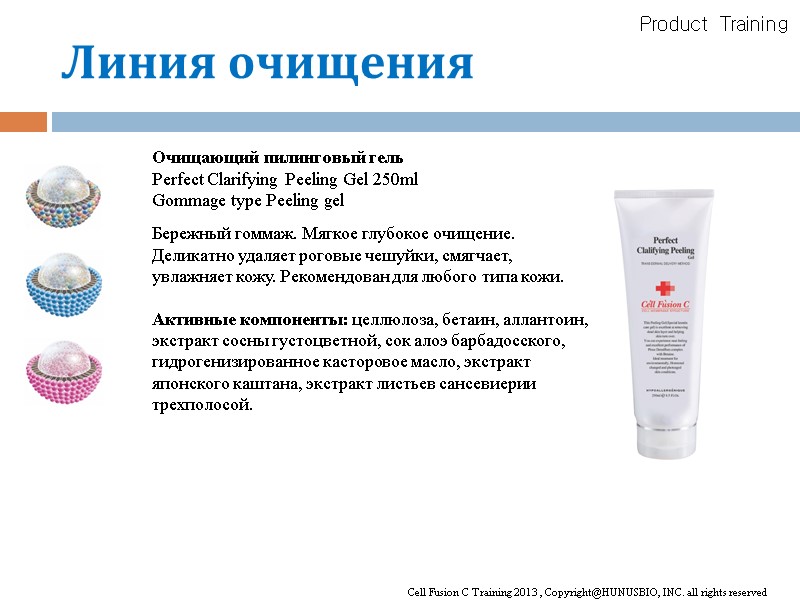 Product Training Очищающий пилинговый гель Perfect Clarifying Peeling Gel 250ml Gommage type Peeling gel